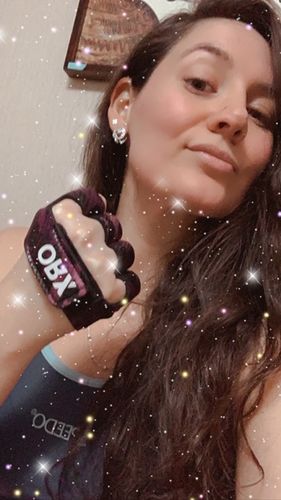 Customer photo review of Guantes Pesas GRAB Mujer