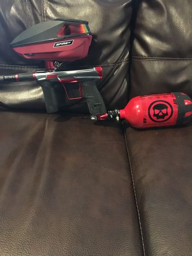 Customer photo review of Skeleton Air "Hyperlight" Tank w/ Haymaker 500 Reg - 80ci / 4500psi