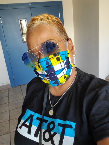 Customer photo review of PACK OF 6 ADULT REUSABLE FACE MASK