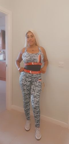 Customer photo review of Fashion Sexy Printed Vest Trousers Set