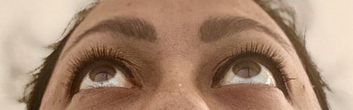 Customer photo review of Rose Quartz Magnetic Eyelashes and Eyeliner Kit