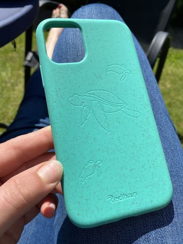 Customer photo review of Eco Friendly iPhone 11 Phone Case - Turtle in Turquoise