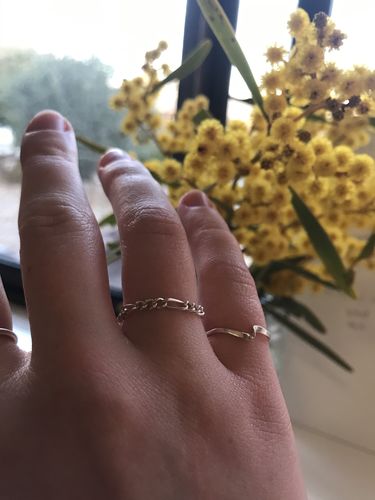 Customer photo review of Figaro Chain Ring