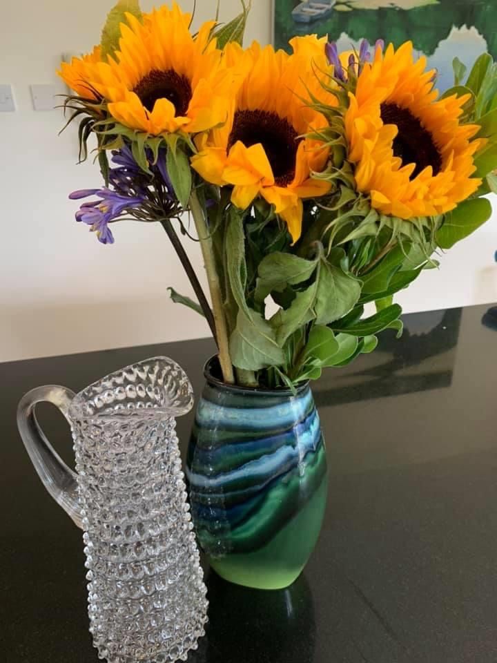 Customer photo review of Crystal Hobnail Jug Tall