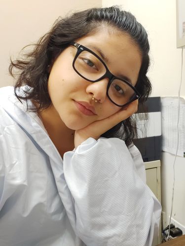 Customer photo review of Rose Gold IP over Surgical Steel Horseshoe