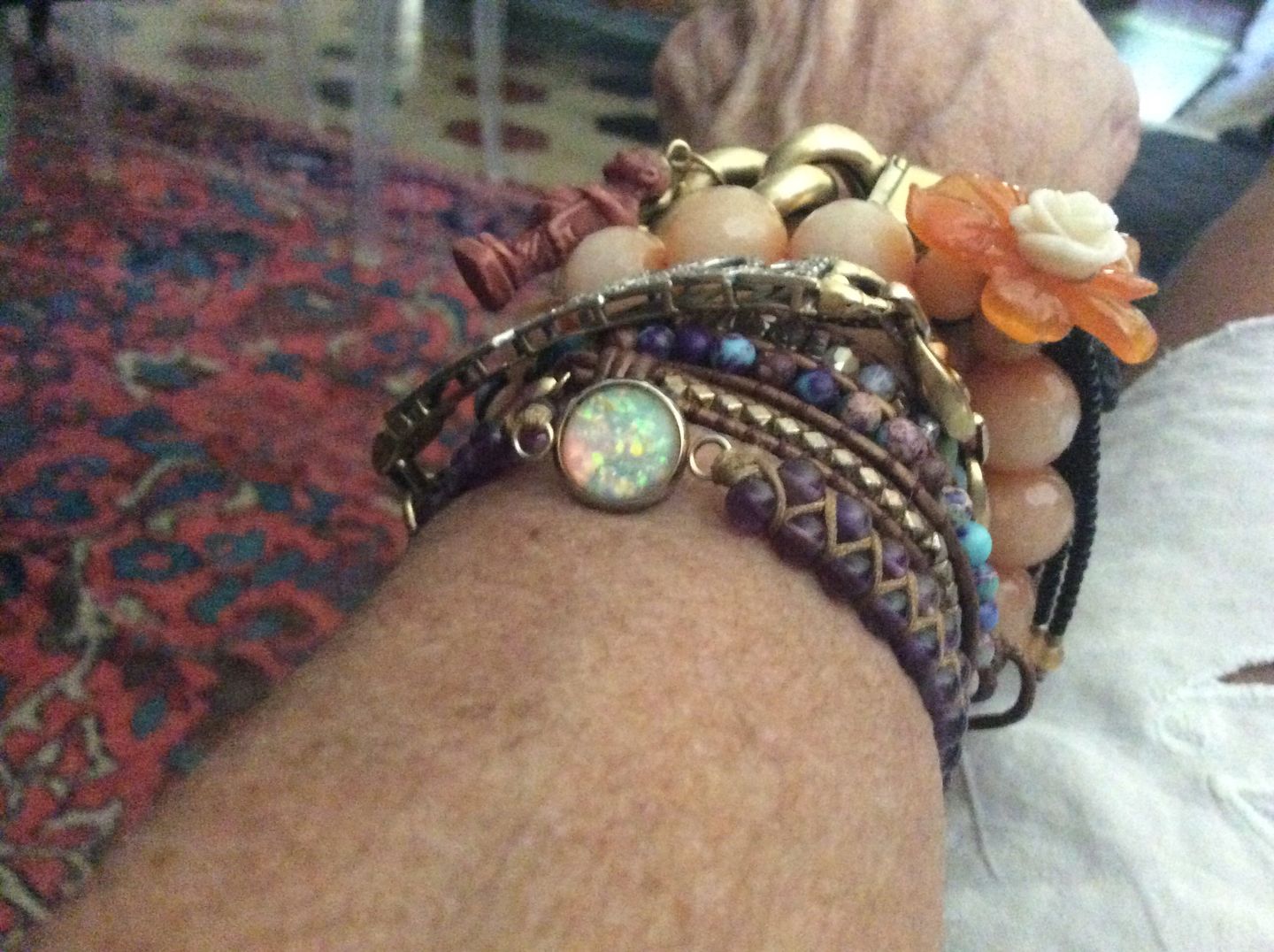 Customer photo review of Intense Amethyst Healing Bracelet
