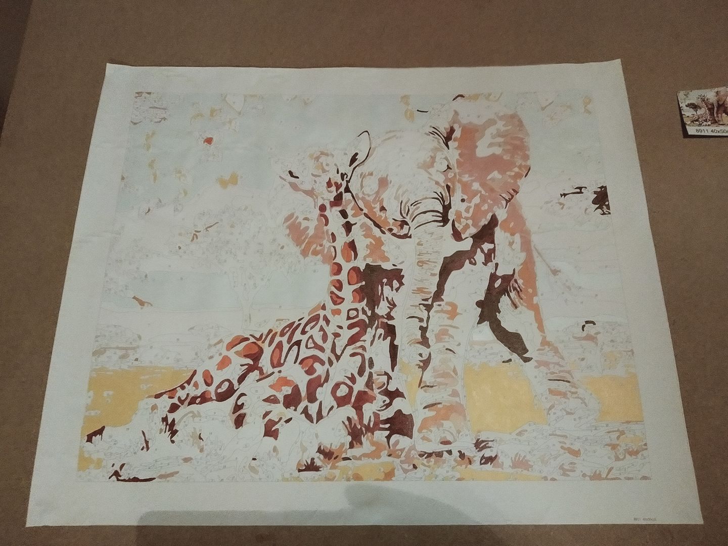 Customer photo review of FREE Paint By Numbers Kit
