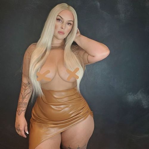 Customer photo review of Sexy Mesh Patchwork Slit PU Dress（Without Bra）