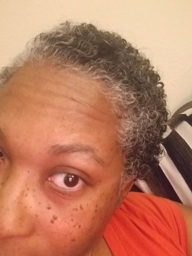 Customer photo review of Curly Hair Wash and Go System with Organic Jojoba Oil for Moisturizing Hair with Lavender Fragrance (Step 1 - 4)