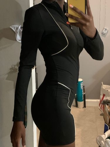 Customer photo review of Combinaison short longue manche et fermeture