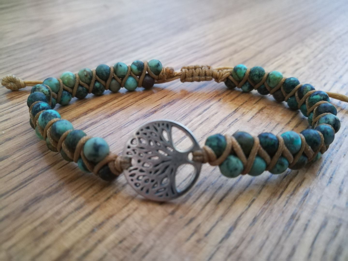 Customer photo review of LEBENSBAUM Armband aus Afrikanischen Jaspissteinen