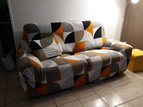 Customer photo review of Vintage - Housses Extensibles de Fauteuil et Canapé - La Maison des Housses