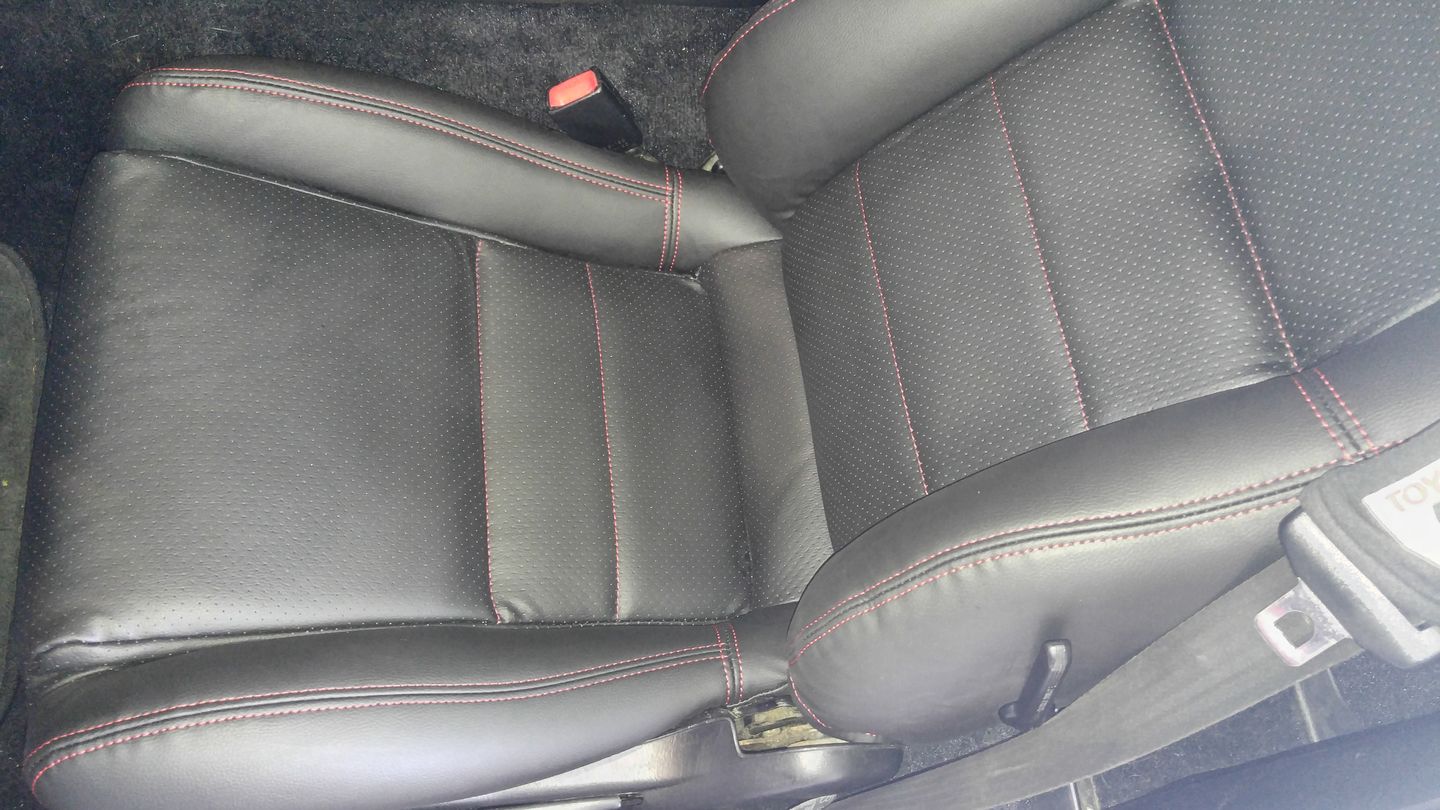 Customer photo review of MR2Heaven OEM Plus Seat Covers (Black, TAN, Black W/ Red Stitching, Black/Red Hybrid)