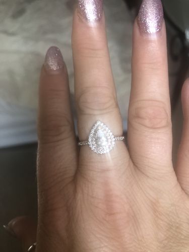 Customer photo review of Cherry Blossom Candle - 925 Sterling Silver Two-Tone Ring Collection