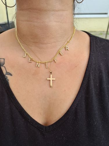 Customer photo review of Namenskette Zirkonia