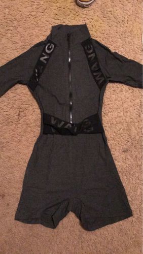 Customer photo review of Combinaison grise bande ceinture "wang"