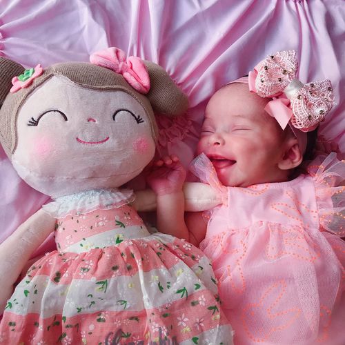 Customer photo review of Personalized Leyadoll (Pink) with Gift Bag