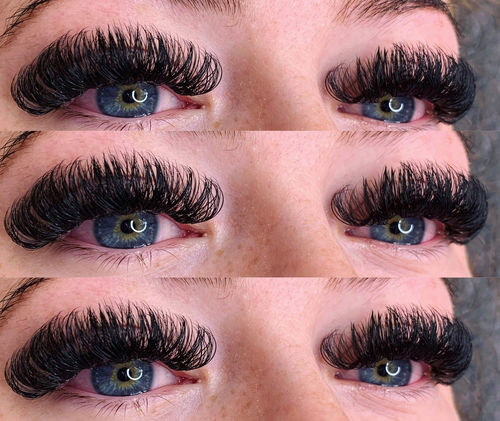 Customer photo review of 0.10 Easy Fan Russian Volume Cashmere Lashes (16 lines)