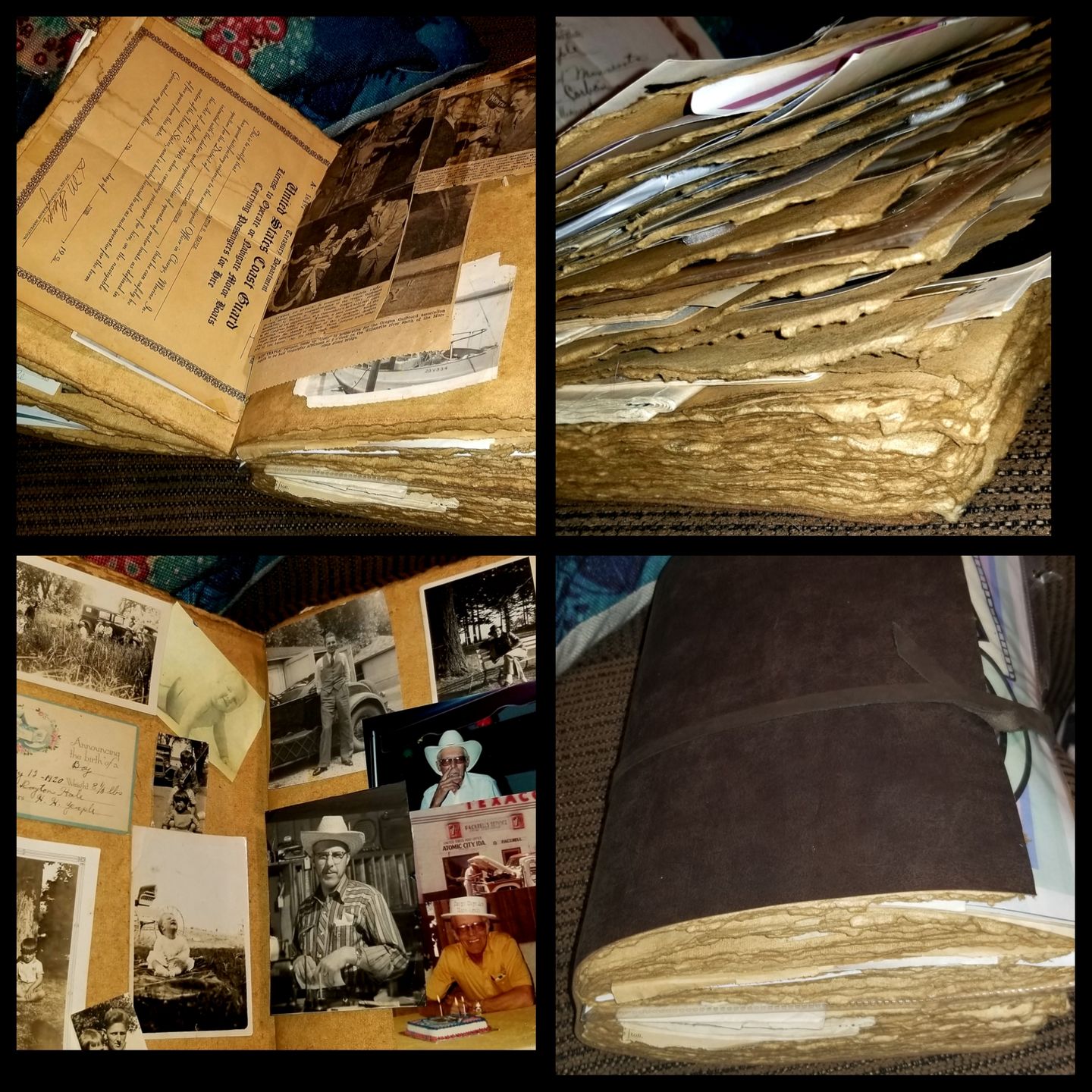 Customer photo review of Vintage Leather Journal – Deckle Edge Paper