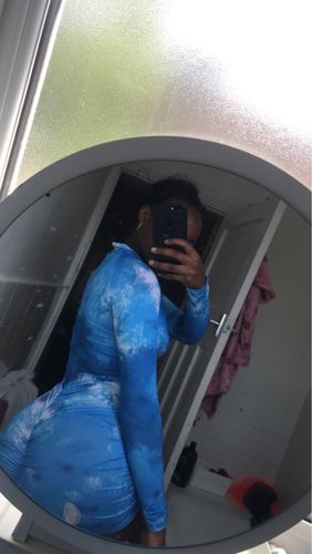 Customer photo review of Combinaison tye and dye short manche longue