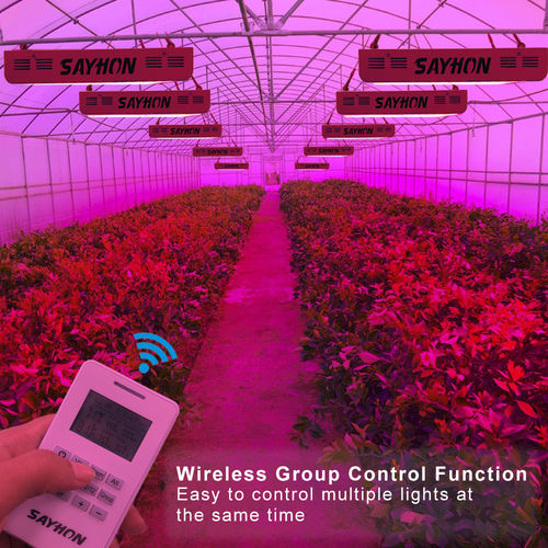 Customer photo review of Sayhon 2000W 2.4G Remote Control Samsung Chips LED Grow Light Full Spectrum Plant Lighting for Greenhouse Indoor Plant Veg and Flower