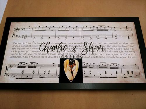 Customer photo review of Custom Couple Music Premium Canvas - Ready to Hang