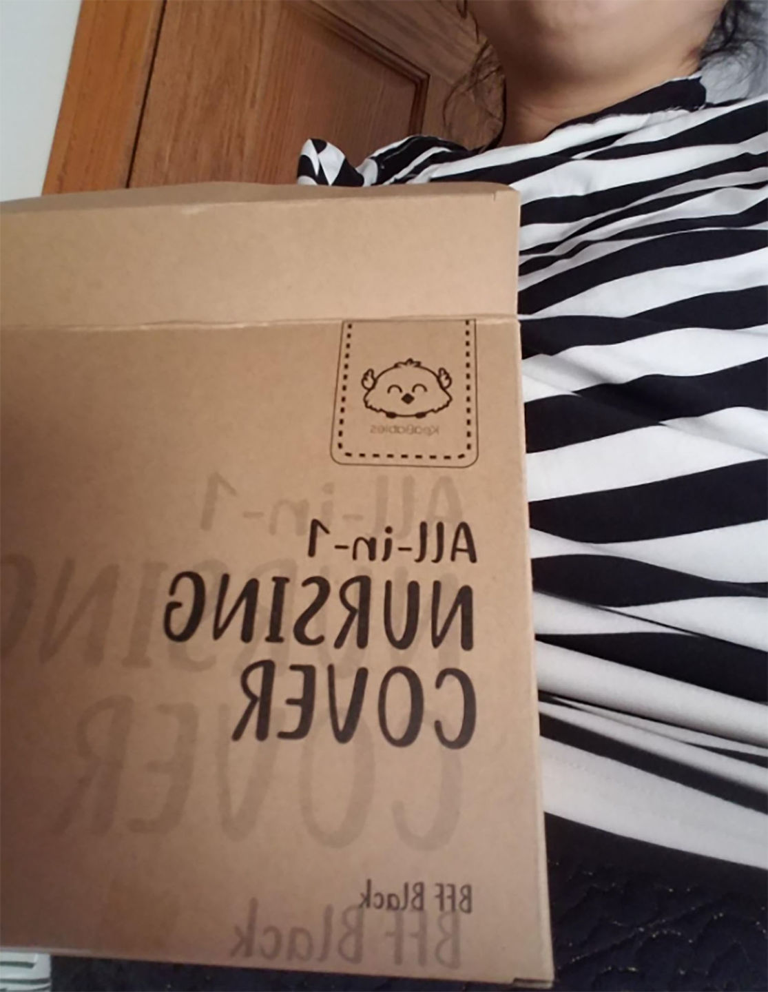 Customer photo review of Carseat Canopy - Nursing Cover