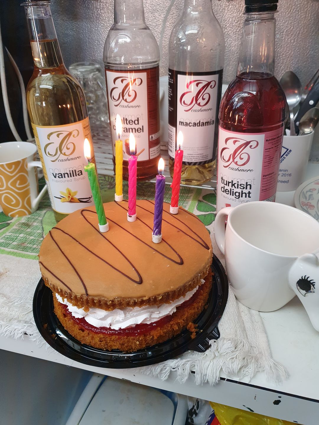 Customer photo review of Salted Caramel Coffee Syrup