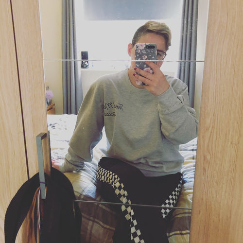 Customer photo review of Tired Mama Squad Mini Logo Sweatshirt (MRK X)