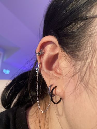 Customer photo review of Playboy Bunny Hinged Seamless Ring