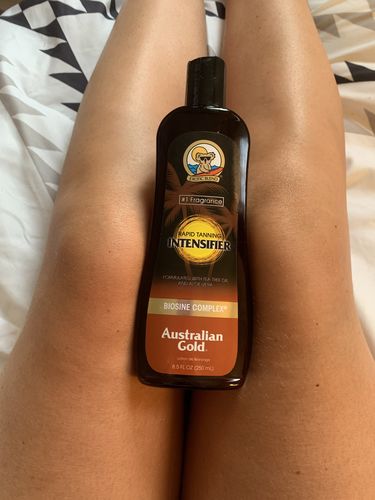 Customer photo review of AG Rapid Tanning Intensifier Outdoor Lotion