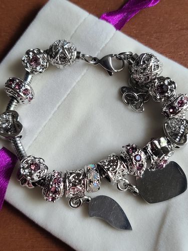 Customer photo review of Mother Daughter Eternal Love Bracelets