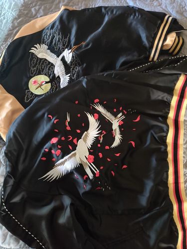 Customer photo review of Double Flying Cranes Sukajan Souvenir Jacket