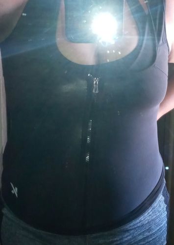 Customer photo review of Women's Zipper Heat Trapping Sweat Vest