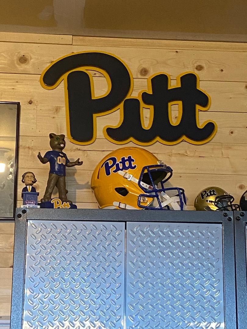 Customer photo review of University of Pittsburgh "Pitt" Script 3D Metal Art