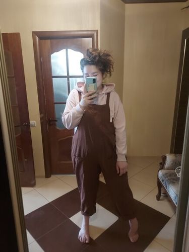K O. review of Women Casual Linen Jumpsuits Overalls Pants L002# image 1 out of 1