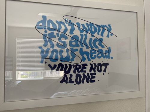 Customer photo review of You're Not Alone (Shop Sundae x NAMI) -- Poster (12" x 18")