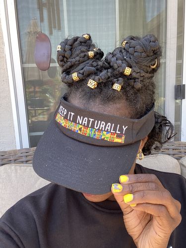 Customer photo review of Satin Lined KIN Visor