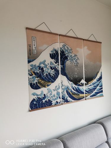 Customer photo review of Tableau Japonais La Grande Vague de Kanagawa