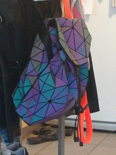 Customer photo review of Sac à dos holographique | Flashy