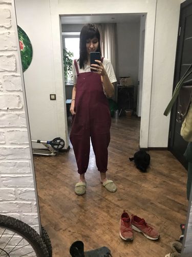 I A. review of Women Casual Linen Jumpsuits Overalls Pants L002# image 1 out of 1