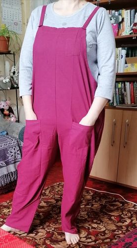 K H. review of Women Casual Linen Jumpsuits Overalls Pants L002# image 1 out of 1