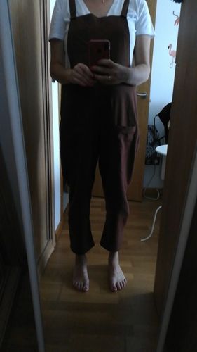 Shopper review of Women Casual Linen Jumpsuits Overalls Pants L002# image 1 out of 1