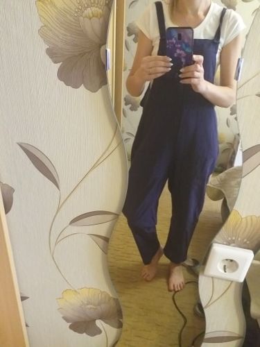 L O. review of Women Casual Linen Jumpsuits Overalls Pants L002# image 1 out of 1