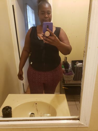 Customer photo review of Women's Zipper Heat Trapping Sweat Vest