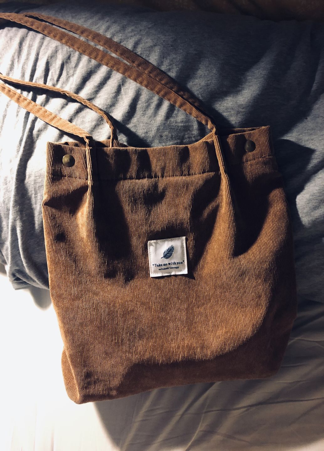 Customer photo review of Cord Tote Bag