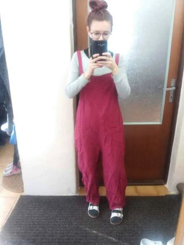 E A. review of Women Casual Linen Jumpsuits Overalls Pants L002# image 1 out of 1