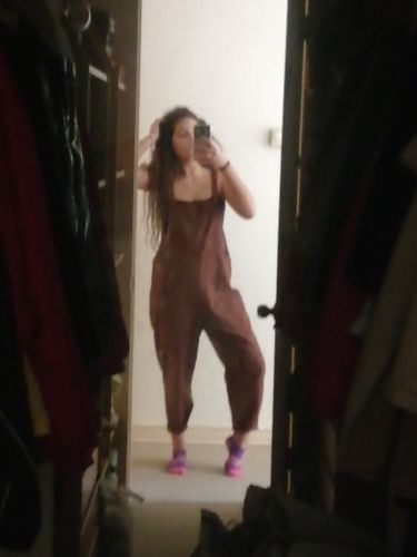 J S. review of Women Casual Linen Jumpsuits Overalls Pants L002# image 1 out of 1