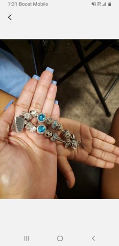 Customer photo review of Grandmother Granddaughter Unending Love Bracelets