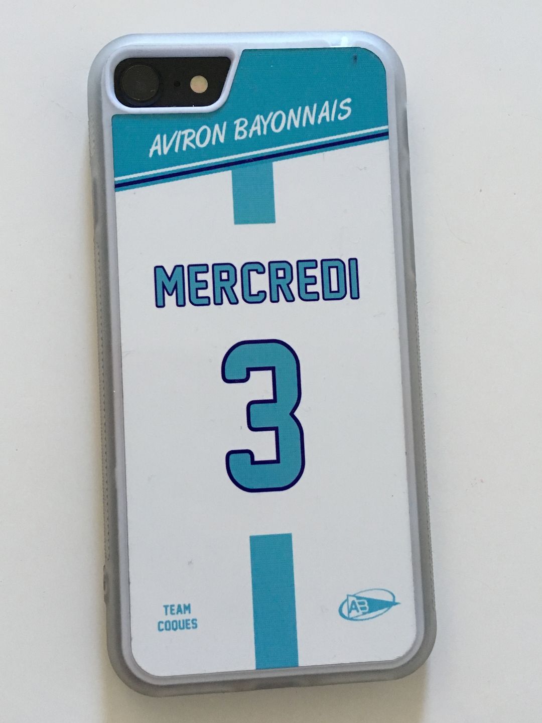 Customer photo review of Coque rugby BAYONNE AVIRON BAYONNAIS - flocage 100% personnalisable - iPhone smartphone